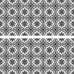 Ornate Tile Backsplash Peel And Stick Giant Wall Decal Black/White - RoomMates