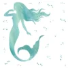 Glitter Mermaid Peel And Stick Giant Wall Decal - RoomMates