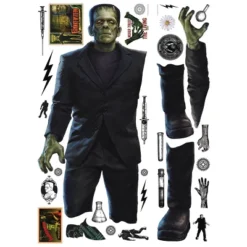 Classic Monsters Frankenstein Giant Peel & Stick Wall Decals White - RoomMates