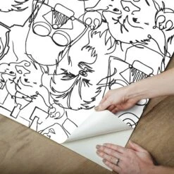 Star Wars Saga Line Sketches Peel And Stick Wallpaper Gray - RoomMates 15 Star Wars Saga Line Sketches Peel And Stick Wallpaper Gray - RoomMates -Roommates Décor Outlet Store GUEST 15aad6f8 296a 4589 b7ab ede2aab814b6