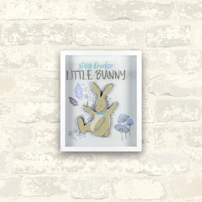RoomMates Framed Wall Poster Prints Stay Kind Little Bunny 2 RoomMates Framed Wall Poster Prints Stay Kind Little Bunny - Image 2