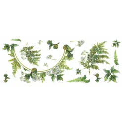 Fern Peel And Stick Decal With Circle Mirror - RoomMates -Roommates Décor Outlet Store GUEST 2cc7a5ec 3c93 42c7 a509 a6abb2781852