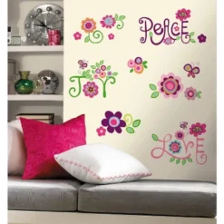 Love Joy Peace Peel And Stick Wall Decal - RoomMates
