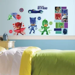 Roommates Décor Outlet Store 35 Roommates PJ Masks Peel And Stick Wall Decal