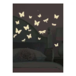 Butterflies And Dragonflies Glow In The Dark Wall Decal White - RoomMates -Roommates Décor Outlet Store GUEST 4660af68 1c19 4907 b9eb 632c57c843e4