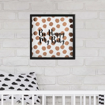 RoomMates Framed Wall Poster Prints Happy Baby - Rose Gold 1 RoomMates Framed Wall Poster Prints Happy Baby - Rose Gold