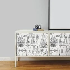 Star Wars Spaceship Blueprints Peel And Stick Wallpaper -RoomMates -Roommates Décor Outlet Store GUEST 59cd4cad ad65 4c69 b96f 696f7fb44cc1