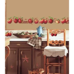 Country Apples Peel And Stick Wall Decal Red - RoomMates -Roommates Décor Outlet Store GUEST 608d1d91 6a63 4aab a217 8e57256538a1