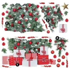 Christmas Tree Giant Peel & Stick Wall Decals With String Lights Green - RoomMates -Roommates Décor Outlet Store GUEST 62edad5d e266 4f8a 916b e7c1d991a670