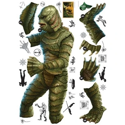 Classic Monsters Creature From The Black Lagoon Giant Peel & Stick Wall Decals - RoomMates 2 Classic Monsters Creature From The Black Lagoon Giant Peel & Stick Wall Decals - RoomMates - Image 2