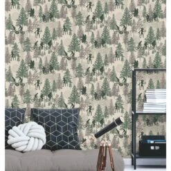 Netflix Stranger Things Hawkins Woods Peel And Stick Wallpaper Brown - RoomMates -Roommates Décor Outlet Store GUEST 6dda50e9 a99b 48ec b20d 8a5e0cb5510c
