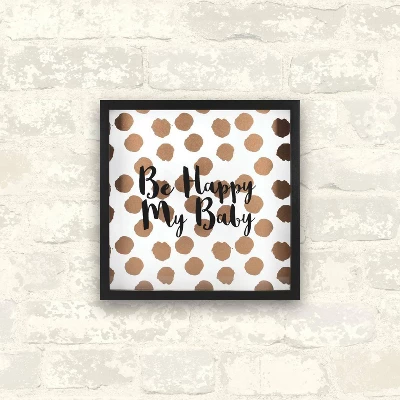 RoomMates Framed Wall Poster Prints Happy Baby - Rose Gold 3 RoomMates Framed Wall Poster Prints Happy Baby - Rose Gold - Image 3