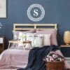 Serif Monogram Peel And Stick Giant Wall Decal White - RoomMates