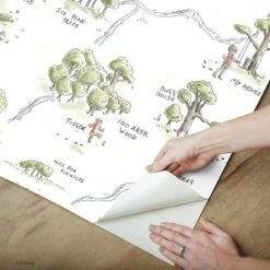 Winnie The Pooh 100 Acre Wood Map Peel And Stick Wallpaper - RoomMates -Roommates Décor Outlet Store GUEST 75066b3d 4050 4a00 929f 7ee5886eb4b1