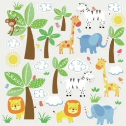 RoomMates Jungle Friends Peel And Stick Wall Decal 6 RoomMates Jungle Friends Peel And Stick Wall Decal -Roommates Décor Outlet Store GUEST 88a60429 b436 4a6b 80a6 999723e2a543