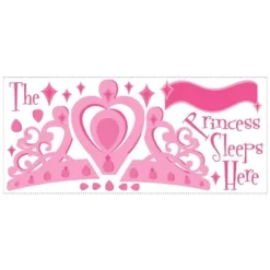 Princess Sleeps Here Peel And Stick Giant Wall Decal - RoomMates -Roommates Décor Outlet Store GUEST 8925f5ad 4536 42b7 afe3 a905802f96e0