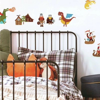 Dragons/Vikings Peel And Stick Wall Decal - RoomMates 1 Dragons/Vikings Peel And Stick Wall Decal - RoomMates