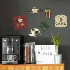 Coffee House Peel And Stick Wall Decal - RoomMates -Roommates Décor Outlet Store GUEST 9b9590e4 a1f9 4c84 8124 d3f5b54c0096