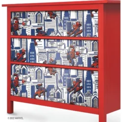 Spider-Man Cityscape Peel And Stick Wallpaper Red/Blue/Gray - RoomMates -Roommates Décor Outlet Store GUEST a54cb51a 23ad 4bbf 886b d18d2d1323f7