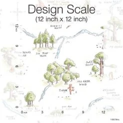 Winnie The Pooh 100 Acre Wood Map Peel And Stick Wallpaper - RoomMates -Roommates Décor Outlet Store GUEST ad4971f9 0381 4536 b5b2 47299cf77ec3