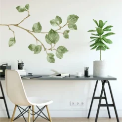 Leaf Twig Peel And Stick Giant Wall Decal Green - RoomMates -Roommates Décor Outlet Store GUEST b7721586 58e1 43df 8898 d72d6390c761
