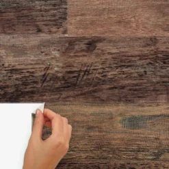 Barn Wood Plank Peel And Stick Giant Wall Decal Brown - RoomMates -Roommates Décor Outlet Store GUEST d4861d63 7812 4d2f 907d 4b0f96cae47c