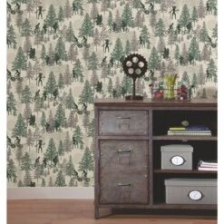 Netflix Stranger Things Hawkins Woods Peel And Stick Wallpaper Brown - RoomMates -Roommates Décor Outlet Store GUEST d6a0a3da 4698 41e1 b57f 1a74c76252c9