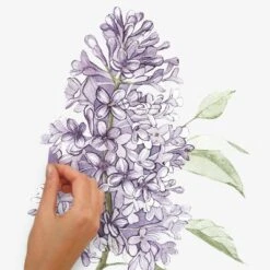 Lilac Peel And Stick Giant Wall Decal - RoomMates -Roommates Décor Outlet Store GUEST d852e0c3 8619 48cb 8801 4abb1c061bf3