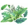 Watercolor Tropical Leaves Peel And Stick Giant Wall Decal - RoomMates