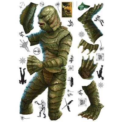 Classic Monsters Creature From The Black Lagoon Giant Peel & Stick Wall Decals - RoomMates 1 Classic Monsters Creature From The Black Lagoon Giant Peel & Stick Wall Decals - RoomMates