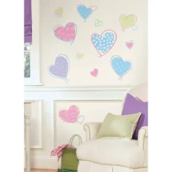 Hearts Peel And Stick Wall Decal - RoomMates