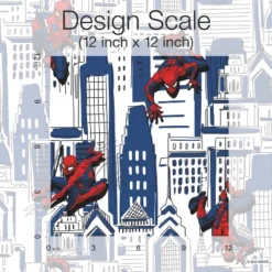 Spider-Man Cityscape Peel And Stick Wallpaper Red/Blue/Gray - RoomMates -Roommates Décor Outlet Store GUEST e2492c87 3a83 432a a9e6 381b2a6648d0