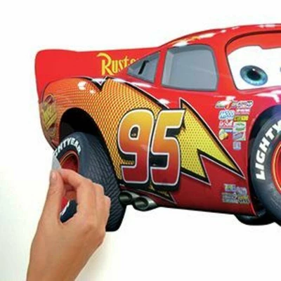 Roommates Cars Lightening McQueen Peel And Stick Giant Wall Decal 2 Roommates Cars Lightening McQueen Peel And Stick Giant Wall Decal - Image 2